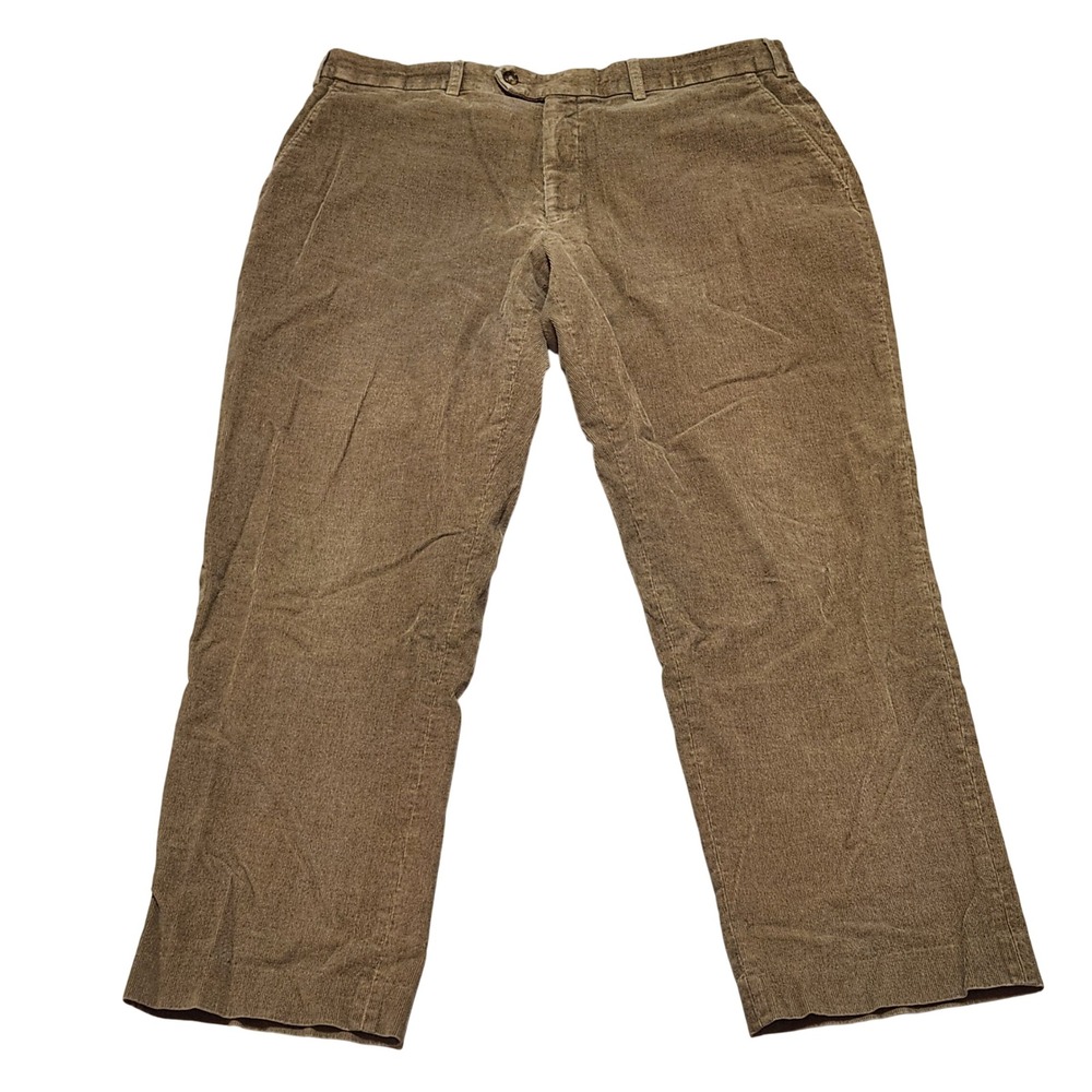 LAUREN‎ RALPH LAUREN Women's Khaki Corduroy Pants Classic Fit Casual Trousers